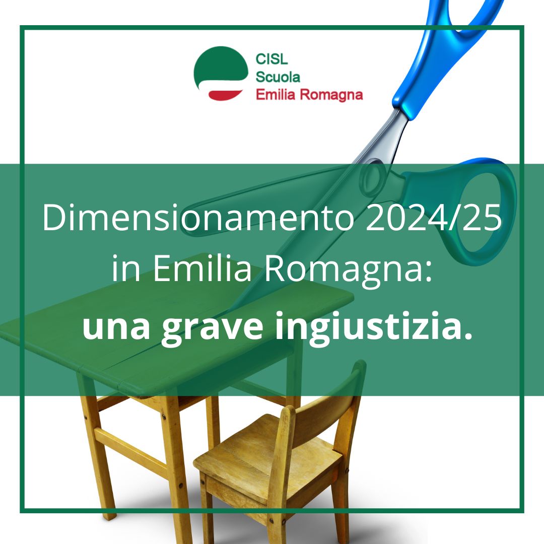 Dimensionamento in Emilia Romagna: una grave ingiustizia.